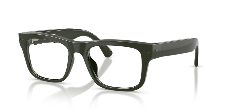 Occhiali Nuance Audio Plus con lenti Transitions®, montatura Square verde oliva